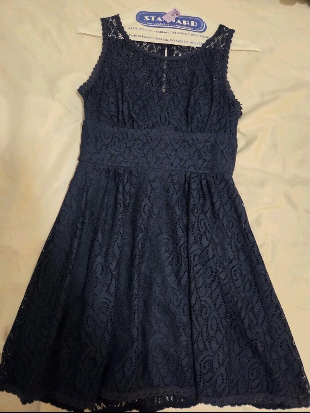 Navy Lace Dress